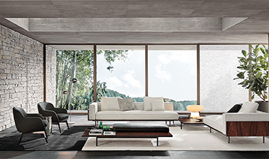 Новая модель дивана Brasilia от фабрики Minotti.